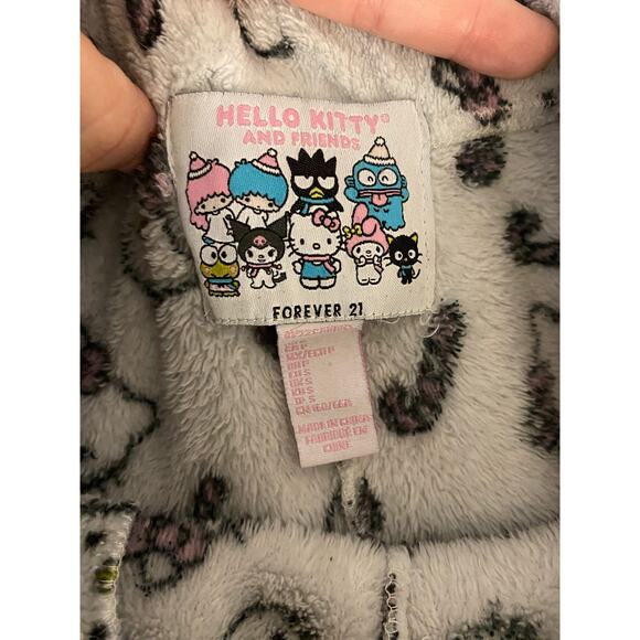Y2K Hello Kitty Candy Cane Print Cozy Pajama Pants Forever 21 Size S - Picture 4 of 5